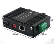 Fibre de Mini Industrial Media Converter 10G/5G/2.5G/1G/100M Copper To 10GBASE-X SFP+