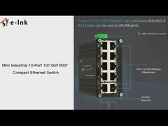 Commutateur d'Ethernet de contrat de Mini Industrial 10-Port 10/100/1000T