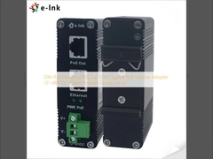DIN Rail Industrial 802.3at 30W Gigabit PoE Injector Adapter 12~48V DC Power Booster prix de l'usine