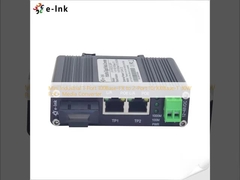 Convertisseur de médias PoE+ de 1 port 100Base-FX à 2 ports 10/100Base-T