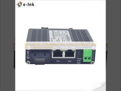 Convertisseur de médias PoE++ de 1 port 100Base-FX à 2 ports 10/100Base-T