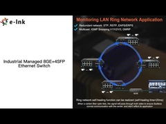 Commutateur Ethernet géré SFP à 8 ports 10/100/1000T + 4 ports 1000X