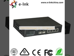 Commutateur fibre optique 2FX + 4TX géré 10/100/1000M