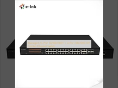 Commutateur Ethernet à 24 ports géré 10/100/1000T + à 4 ports 100/1000 SFP