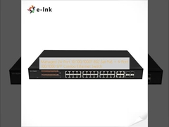 Commutateur Ethernet à 24 ports géré 10/100/1000T 802.3at PoE + 4 ports 100/1000 SFP
