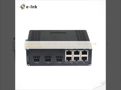 Commutateur Ethernet industriel à 6 ports 10/100T 802.3af/at PoE + à 3 ports 100BASE-FX