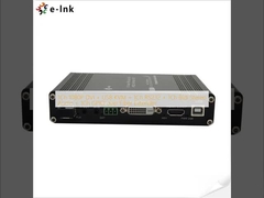 1Ch 1080P DVI + USB KVM + 1Ch RS232 + 1Ch Bidi Stereo Audio + 1Ch GPIO sur le prolongateur à fibre