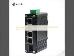 Commutateur mini industriel à 4 ports 10/100/1000T + 1 ports 100/1000X SFP Gigabit Ethernet