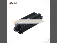 Extenseur industriel Gigabit PoE imperméable à l'eau IP67 (1 x entrée 1 x sortie)