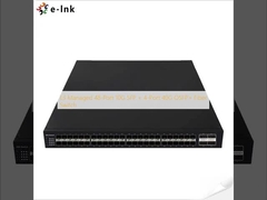 L3 géré 48 ports 10G SFP + 4 ports 40G QSFP+ Fibre Switch