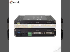 1Ch 1080P Bidi DVI + 1Ch Bidi RS232 + 1Ch Bidi Audio Stéréo + GPIO sur Extender Fibre