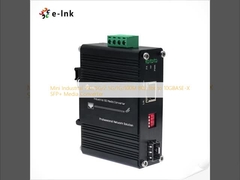 Convertisseur multimédia mini industriel 10G/5G/2.5G/1G/100M 802.3bt à 10GBASE-X SFP+