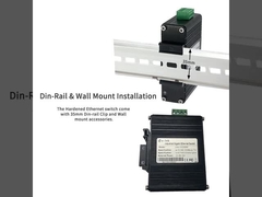 Commutateur mini industriel à 4 ports 10/100/1000T + 1 ports 100/1000X SFP Gigabit Ethernet