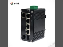 Pour le secteur industriel, 4 ports 10/100/1000T 802.3bt 90W PoE + 1 ports 10/100/1000T + 2 ports 100/1000X SFP Gigabit
