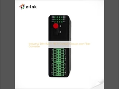 Fermeture de contact par fibre sur rail industriel DIN 1 à 16 Ch