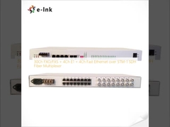 Multiplexeur fibre optique STM-1 SDH : 30 canaux FXO/FXS + 4 canaux E1 + 4 canaux Fast Ethernet