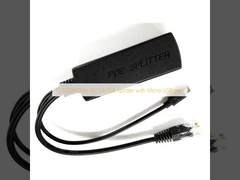 10/100/1000M 5V 2A PoE Splitter avec port Micro USB
