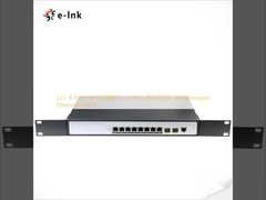 Commutateur Ethernet géré L2+ 8 ports 10/100/1000T + 2 ports 100/1000X SFP