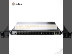 Commutateur administré L2+ 48 ports 10/100/1000T 802.3at PoE + 4 ports 100/1000X SFP