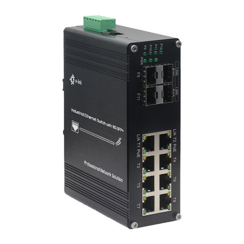 Latest company news about Intelligence en un clic, O&M simplifié | E-link China lance un industriel géré révolutionnaire à 8+4 ports configuré en DIP