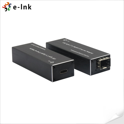 Adaptateur réseau micro mini USB C vers fibre SFP pour ordinateur portable / PC / tablette