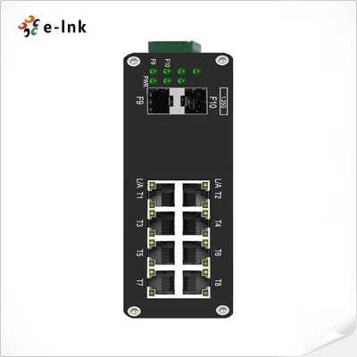 Commutateur Ethernet géré industriel 8 ports 10/100/1000T Gigabit à 2 ports 1000X Fibre SFP