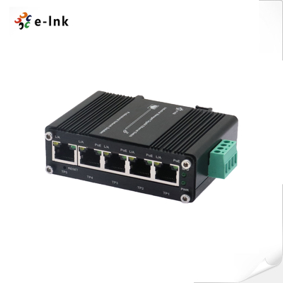 Commutateur Ethernet à 4 ports géré par Mini Industrial 10/100/1000T 802.3at PoE 30W + 1 port 10/100/1000T