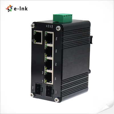 5-Port actionné par PoE industriel commutateur d'Ethernet de 10/100/1000T + de 2-Port 100/1000X SFP avec la fonction émulation de PoE