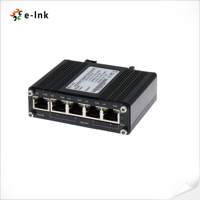 L'extenseur industriel à 1 port 802.3at PoE+ à 4 ports 802.3af/à Gigabit PoE