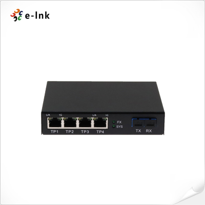 Convertisseur de fibres de l'écran LED avec port de fibres SC 1x10G + ports Ethernet RJ45 4 x 10/100/1000M