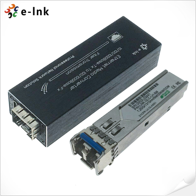 Mini 10/100/1000BASE-T micro au convertisseur de médias de 100/1000BASE-X SFP