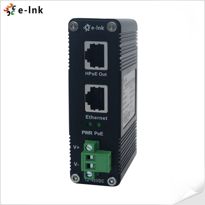 Injecteur de puissance industrielle Gigabit 60W PoE de 12 à 48V