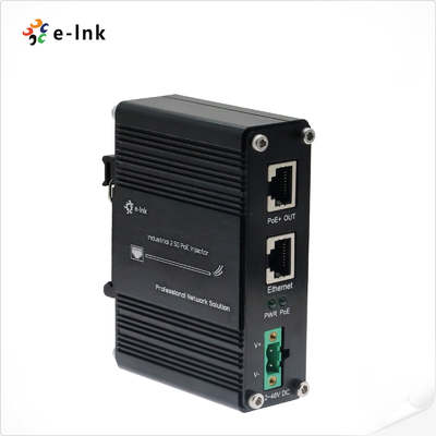 Injecteur de puissance de 12 à 48 V de courant continu industriel 2.5G PoE+