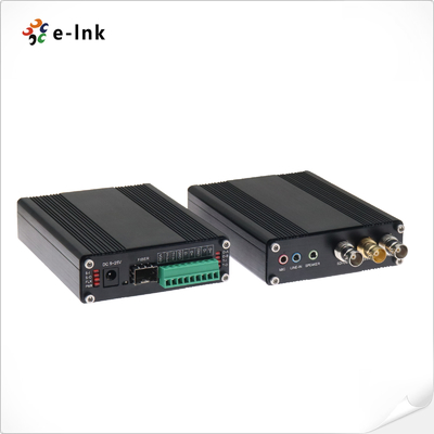 Convertisseur de fibre 3G-SDI à 4 canaux avec Ethernet