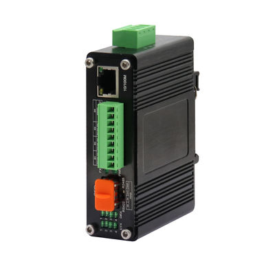 Convertisseur multimédia mini industriel 10/100Base-T à 100Base-X SFP à fibre Ethernet avec 1Ch RS232/RS485/RS422