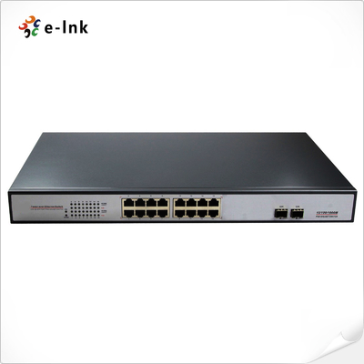 Commutateur PoE non géré 16G + 2SFP avec PoE+