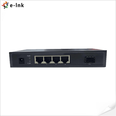 Le commutateur Ethernet SFP à 4 ports 10/100/1000BASE-T + 1 ports 1000BASE-FX