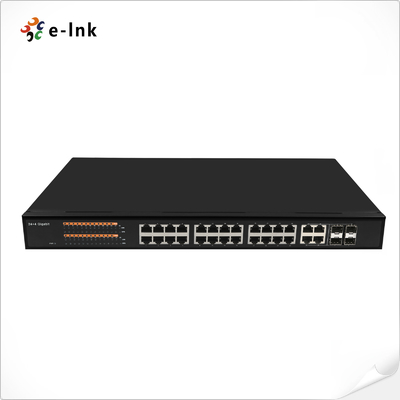 Commutateur Ethernet à 24 ports géré 10/100/1000T + à 4 ports 100/1000 SFP