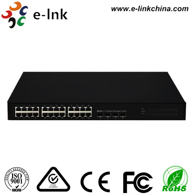 Commutateur Ethernet L3 géré 24G + 4 10G SFP+