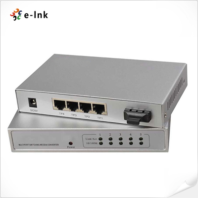10/100/1000M Géré 1FX + 4TX Fibre Switch