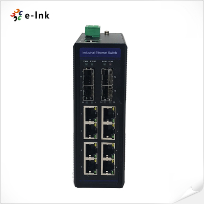 8 10/100/1000T gauches industriels 802.3at PoE + 4 le port 100/1000X SFP ont contrôlé le commutateur d'Ethernet