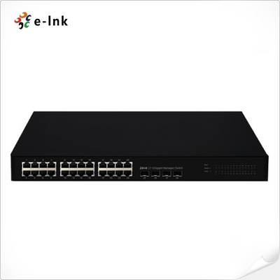 Commutateur Ethernet L3 géré 24G + 4x1000M SFP