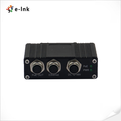 EN50155 Industrial 10/100/1000M 90W PoE Injector with M12 connector