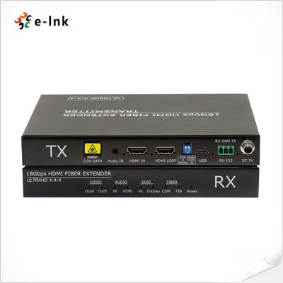 4K@60Hz 4:44 Extendant optique à fibre audio-vidéo non compressé
