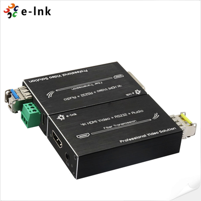 Mini 4K HDMI Extender à fibre avec RS232 et audio externe