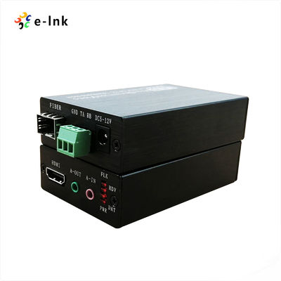 1Ch HDMI + 1Ch Audio stéréo bidirectionnel + 1Ch RS232 sur le prolongateur à fibre optique