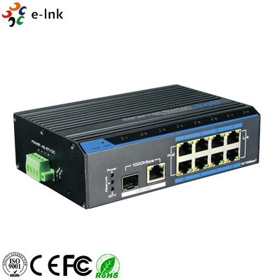 Commutateur rapide industriel d'Ethernet de PoE de 8 ports (250M)