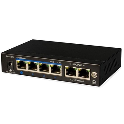 commutateur de 4-Port PoE+ (250m)