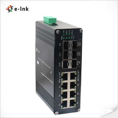 Commutateur Ethernet géré à 8 ports 10/100/1000T 802.3at PoE + 4 ports 1G SFP + 2 ports 10G SFP +