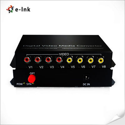 audio bidirectionnel de 4Ch RCA au-dessus de convertisseur optique de fibre